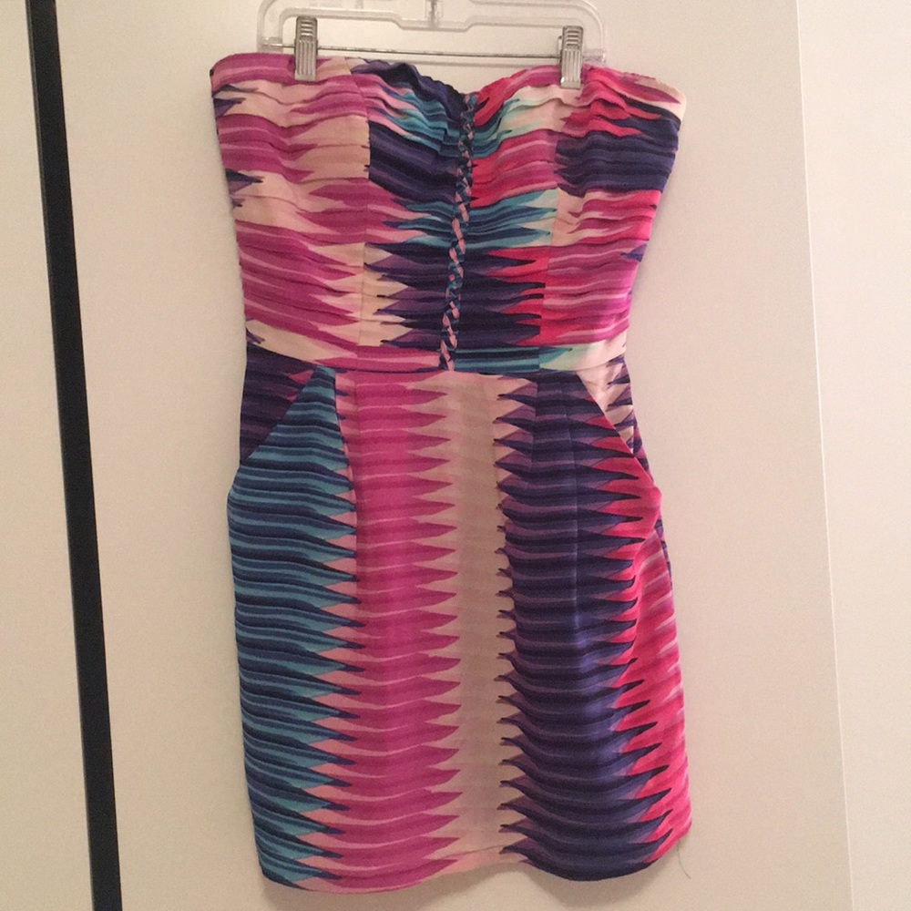 100% Silk Printed Dress with Pockets